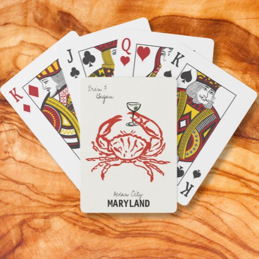 Crab Maryland bruiloft Pokerkaarten