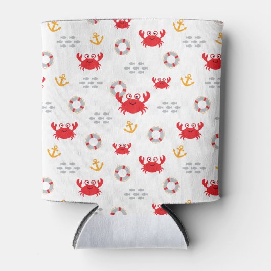 Crab met Lifebuoy Blikjeskoeler (Voorkant)