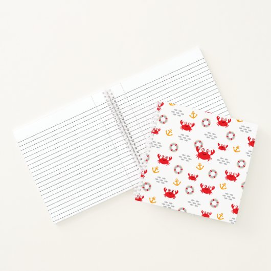 Crab met Lifebuoy Notitieboek (Binnen)