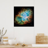 Crab Nebula [24-inch x 24-inch afdrukken] Poster (Keuken)