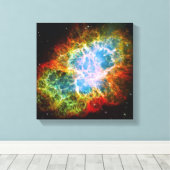 Crab Nebula Canvas Afdruk (Insitu (Houten vloer))