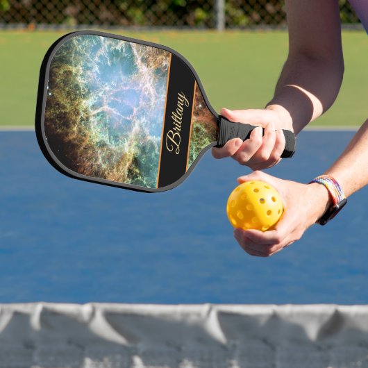 Crab Nebula Galaxy of Stars Jouw naam Pickleball Paddle (Insitu)