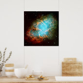 Crab Nebula in Taurus afbeelding Poster (Keuken)