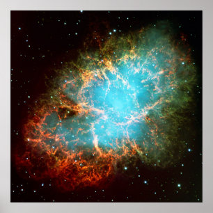 Crab Nebula in Taurus afbeelding Poster