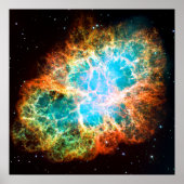 Crab Nebula Poster (Voorkant)