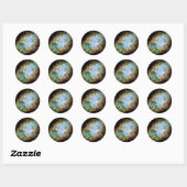 Crab Nebula Ronde Sticker (Vel)