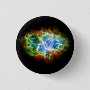 Crab Nebula Star Space Cloud Ronde Button 3,2 Cm