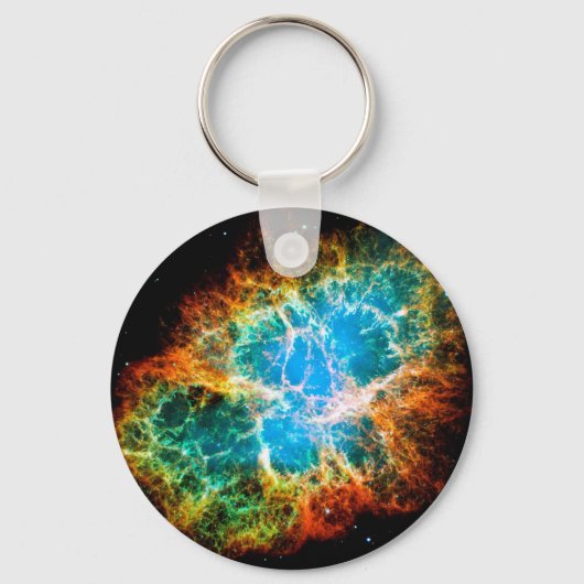 Crab Nebula Supernova Remnant Hubble Space Photo Sleutelhanger (Voorkant)