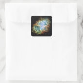 Crab Nebula Vierkante Sticker (Tas)