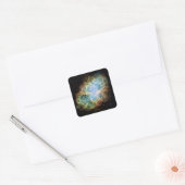 Crab Nebula Vierkante Sticker (Envelop)