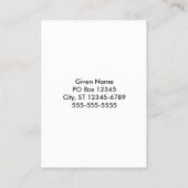 Crab Nebula Visitekaartje (Achterkant)