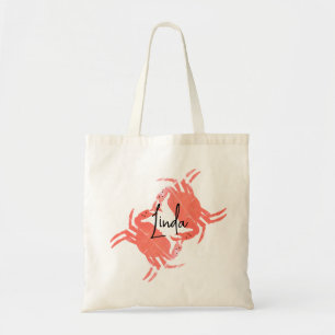 Crab Ocean Beach Zee Creat Canvas tas