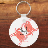 Crab Ocean Beach Zee Creater Sleutelhanger (Voorkant)