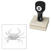 Crab Ocean Beach Zee nautische  Waterverf Rubberstempel (Gestempeld)
