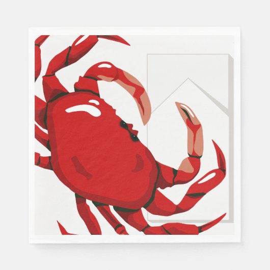 Crab Party-papier Servet (Voorkant)
