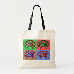 Crab Pop Art Tote Bag