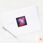 Crab Pulsar Time Lapse - Neutron Star Vierkante Sticker (Envelop)