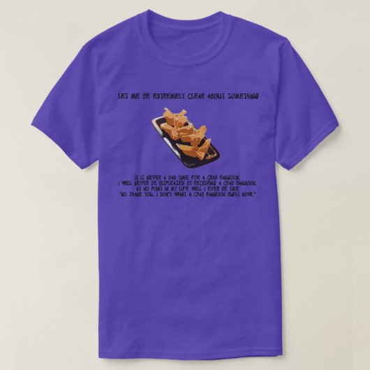 Crab Rangoon Altijd T-shirt (Design voorkant)