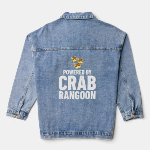Crab Rangoon Cream Cheese Wontons Dip Sauce Chines Denim Jacket
