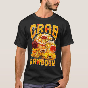 Crab Rangoon Meme Bootleg Rap Stijl 90s Vintage T-shirt
