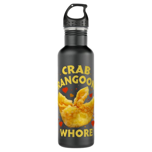 Crab Rangoon W.h.o.r.e Crab Rangoon Lovers  Waterfles (Voorkant)
