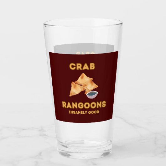 Crab Rangoon Waanzinnig goed Glas (Voorkant)