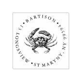 Crab ROUND RETOURADRES Rubberstempel (Afrduk)