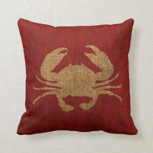 Crab Rustic Red Kussen
