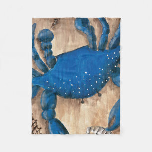 Crab, Scallop en Starfish Fleece Blanket