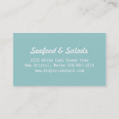 Crab Seafood Visitekaartje (Achterkant)