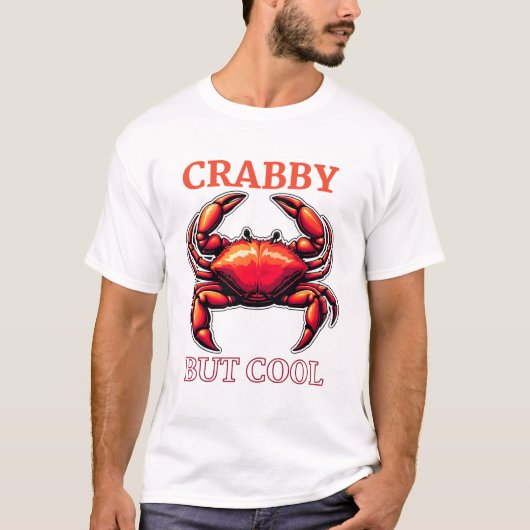 Crab-tastic Vibes: Ocean-Inspired T-Shirt Design (Voorkant)