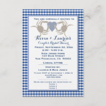 Crab Theme met Blue Gingham