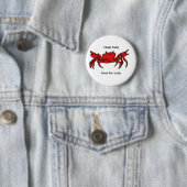CRAB TIME knop Ronde Button 5,7 Cm (In situ)