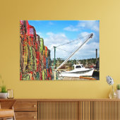 Crab Traps Gestapeld en klaar Canvas Afdruk (Insitu (Woonkamer))