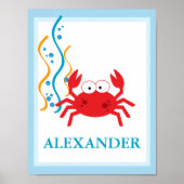 CRAB under the Zee CUSTOM PRINT (Voorkant)