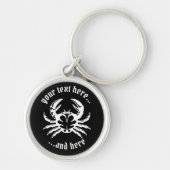 Crab White Sleutelhanger (Voorkant)