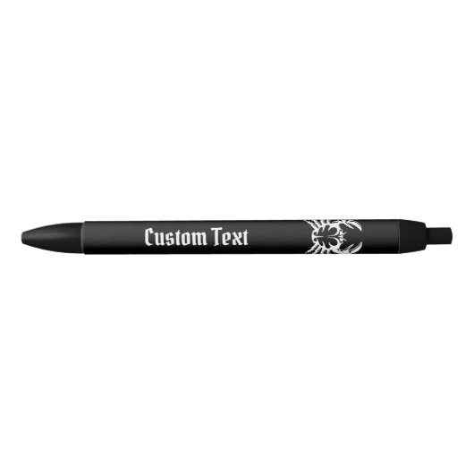 Crab White Zwarte Inkt Pen (Voorkant)