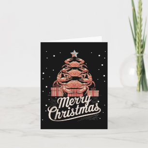 Crab Xmas Tree Crab Christmas Tree Tanktop 3 Kaart