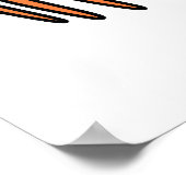 CrabAbsoluut Clawsome Funny Crab Pun Poster (Hoek)