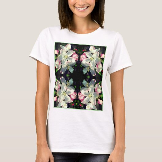 Crabappelbloem Abstract T-shirt (Voorkant)