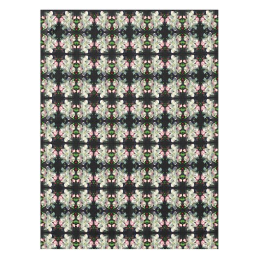 Crabapple Spring Flower Abstract Tafelkleed (Voorkant)
