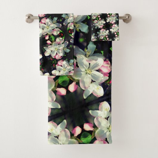 Crabapple Spring Flower Blossom Sluiten Bad Handdoek (Insitu)