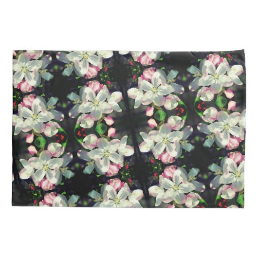  Crabapple Spring Flower Blossom Sluiten Kussensloop (Achterkant)