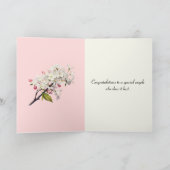 Crabapple Tree Heart Jubileum Kaart (Binnen)