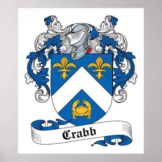 Crabb Family Crest Poster (Voorkant)