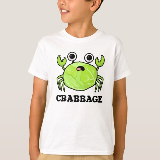 Crabbage Funny Cabbage Crab Pun T-shirt (Voorkant)