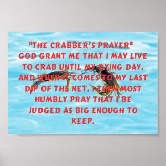 Crabbers Prayer Poster