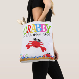 Crabby All-Over-Print Canvas tas, medium Draagtas