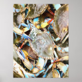Crabby Blue Crabs Poster (Voorkant)
