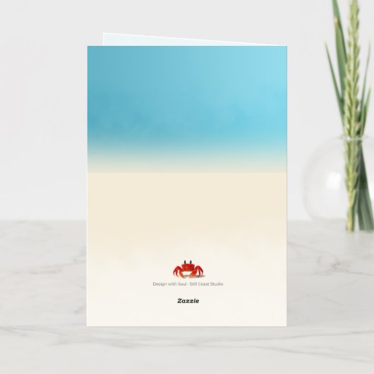 Crabby Bold - pittige aangepaste verjaardag Kaart (Achterkant)